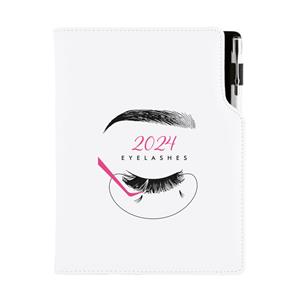 Diary DESIGN daily A5 2024 CZ - Eyelashes