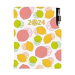 Diary DESIGN daily A5 2024 CZ - Lemon