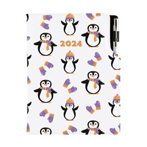 Diary DESIGN daily A5 2024 CZ - Penguin