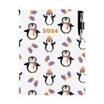 Diary DESIGN daily A5 2024 CZ - Penguin