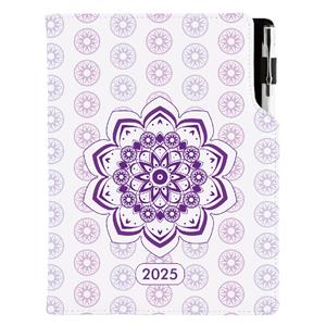 Diary DESIGN daily A5 2025 PL - Mandala violet