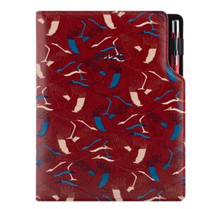 Diary DESIGN daily A5 2026 CZ - burgundy - Grus