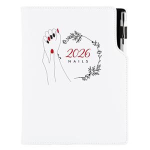 Diary DESIGN daily A5 2026 CZ - Nails