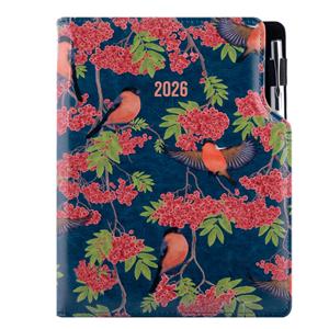 Diary DESIGN daily A5 2026 SK - blue - Bullfinch