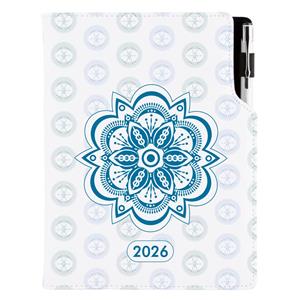 Diary DESIGN daily A5 2026 SK - Mandala blue