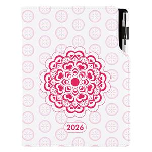 Diary DESIGN daily A5 2026 SK - Mandala red