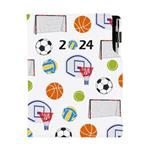 Diary DESIGN daily B6 2024 - Sport