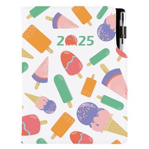 Diary DESIGN daily B6 2025 PL - Ice lollies
