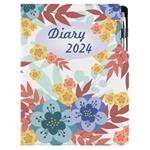 Diary DESIGN weekly A4 2024 - Autumn flowers