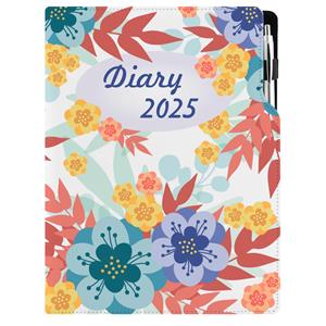 Diary DESIGN weekly A4 2025 PL - Autumn flowers