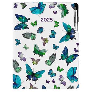 Diary DESIGN weekly A4 2025 PL - Blue Butterfly