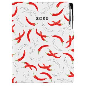 Diary DESIGN weekly A4 2025 PL - Chilli
