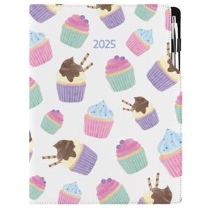 Diary DESIGN weekly A4 2025 PL - Cupcake