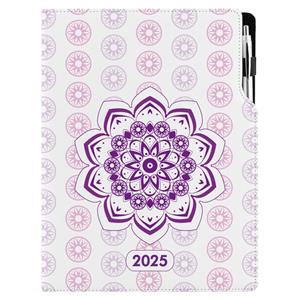 Diary DESIGN weekly A4 2025 PL - Mandala violet