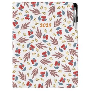 Diary DESIGN weekly A4 2025 PL - Rowan berry