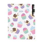 Diary DESIGN weekly A5 2024 CZ - Cupcake