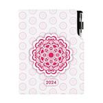 Diary DESIGN weekly A5 2024 CZ - Mandala red