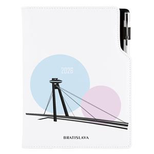 Diary DESIGN weekly A5 2026 CZ - Bratislava
