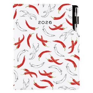 Diary DESIGN weekly A5 2026 CZ - Chilli