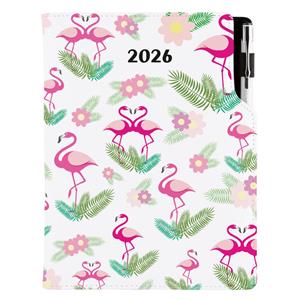 Diary DESIGN weekly A5 2026 CZ - Flamingo