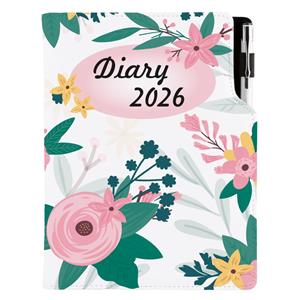 Diary DESIGN weekly A5 2026 CZ - Flowers