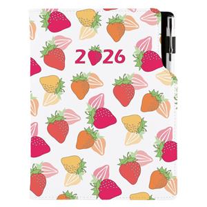 Diary DESIGN weekly A5 2026 CZ - Strawberry