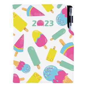 Diary DESIGN weekly B5 2023 - Ice lollies