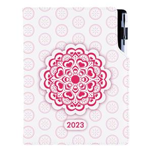 Diary DESIGN weekly B5 2023 - Mandala red