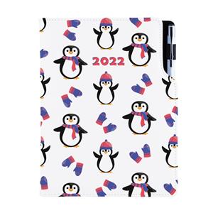 Diary DESIGN weekly B6 2022 - Penguin