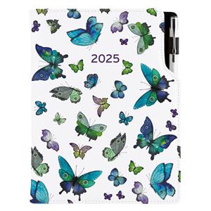 Diary DESIGN weekly B6 2025 - Blue Butterfly
