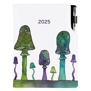 Diary DESIGN weekly B6 2025 - Mushrooms