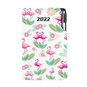 Diary DESIGN weekly pocket 2022 CZ - Flamingo