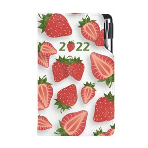 Diary DESIGN weekly pocket 2022 PL - Strawberry