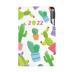 Diary DESIGN weekly pocket 2022 SK - Cactus