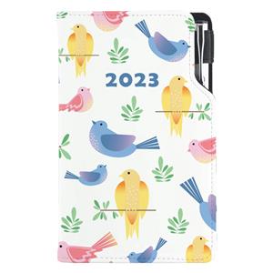 Diary DESIGN weekly pocket 2023 CZ - Birds