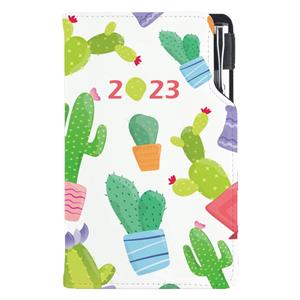 Diary DESIGN weekly pocket 2023 PL - Cactus