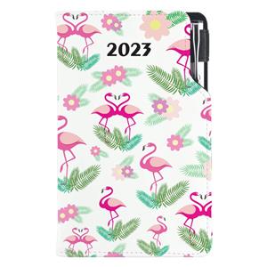 Diary DESIGN weekly pocket 2023 PL - Flamingo
