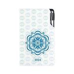 Diary DESIGN weekly pocket 2024 CZ - Mandala blue