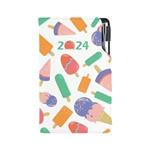 Diary DESIGN weekly pocket 2024 SK - Ice lollies