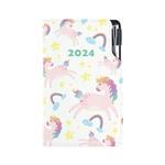 Diary DESIGN weekly pocket 2024 SK - Unicorn