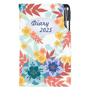 Diary DESIGN weekly pocket 2025 CZ - Autumn flowers