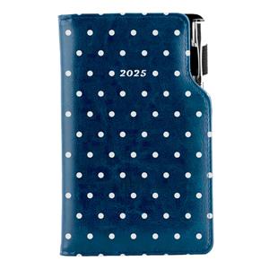 Diary DESIGN weekly pocket 2025 CZ - blue - dots