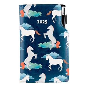 Diary DESIGN weekly pocket 2025 CZ - blue - horse