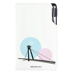 Diary DESIGN weekly pocket 2025 CZ - Bratislava