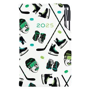 Diary DESIGN weekly pocket 2025 CZ - Hockey