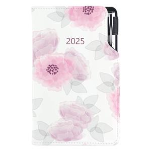 Diary DESIGN weekly pocket 2025 CZ - Peony