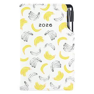 Diary DESIGN weekly pocket 2026 CZ - Banana