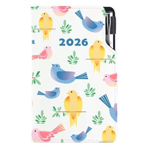 Diary DESIGN weekly pocket 2026 CZ - Birds