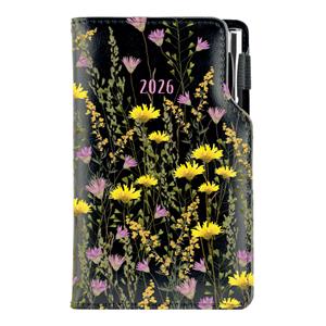 Diary DESIGN weekly pocket 2026 CZ - black - Meadow