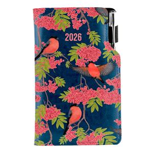 Diary DESIGN weekly pocket 2026 CZ - blue - Bullfinch